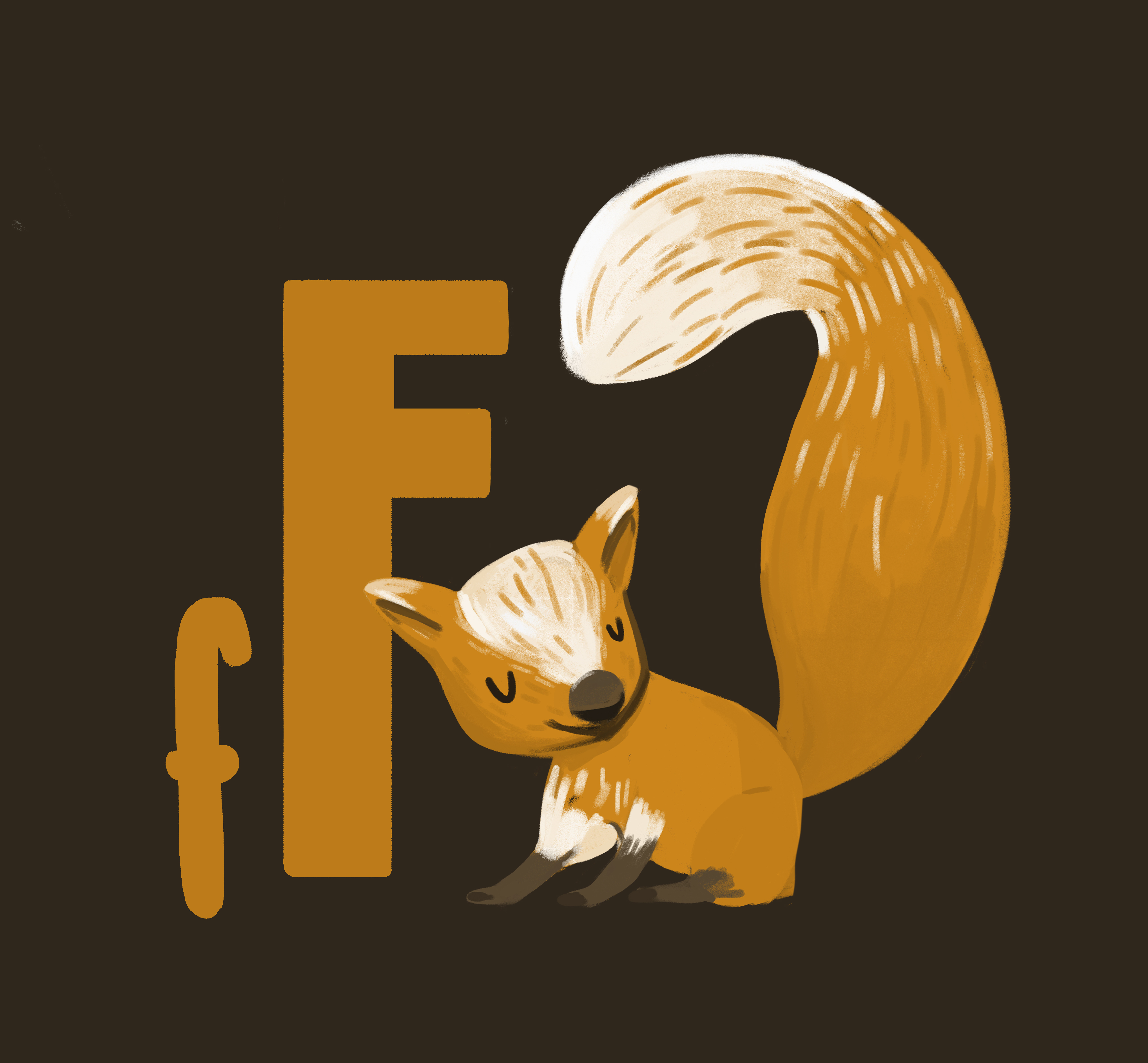 F wie Fuchs Illustration