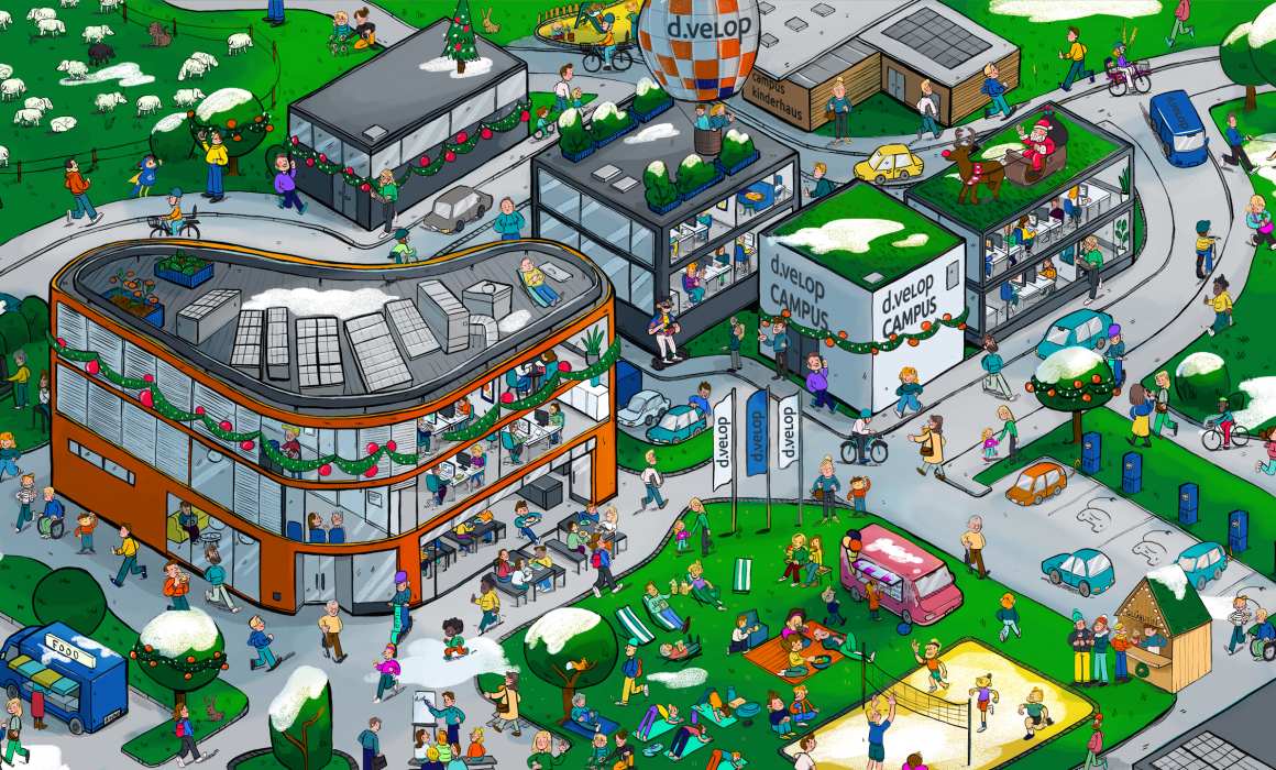 Wimmelbild Illustrator